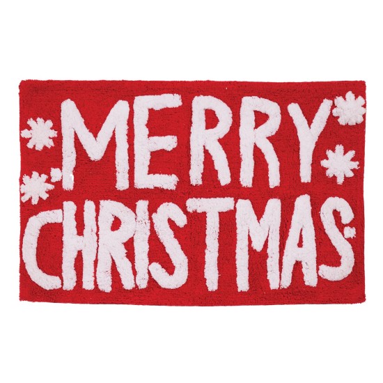 Χαλακί Χριστουγεννιάτικο Christmas 0849 Red Cotton Das Home (50x80) 1Τεμ