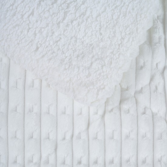 Κουβερτοπάπλωμα Με Sherpa Μονό 1176 Fleece Das Home (160x220) 1Τεμ