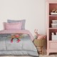 Κουβερτοπάπλωμα Παιδικό Με Sherpa Μονό Kids 4971 Grey-Pink Fleece Das Home (160x220) 1Τεμ