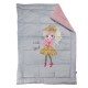Κουβερτοπάπλωμα Παιδικό Με Sherpa Μονό Kids 4971 Grey-Pink Fleece Das Home (160x220) 1Τεμ