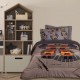 Κουβερτοπάπλωμα Παιδικό Με Sherpa Μονό Kids 4974 Grey Fleece Das Home (160x220) 1Τεμ