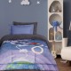 Κουβερτοπάπλωμα Παιδικό Με Sherpa Μονό Kids 4975 Blue-Grey Fleece Das Home (160x220) 1Τεμ