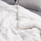 Κουβερτοπάπλωμα Με Sherpa Υπέρδιπλο Blankets 1364 White Fleece Das Home (220x240) 1Τεμ