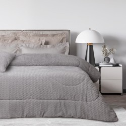 Κουβερτοπάπλωμα Με Sherpa Μονό Blankets 1368 Grey Fleece Das Home (160x220) 1Τεμ