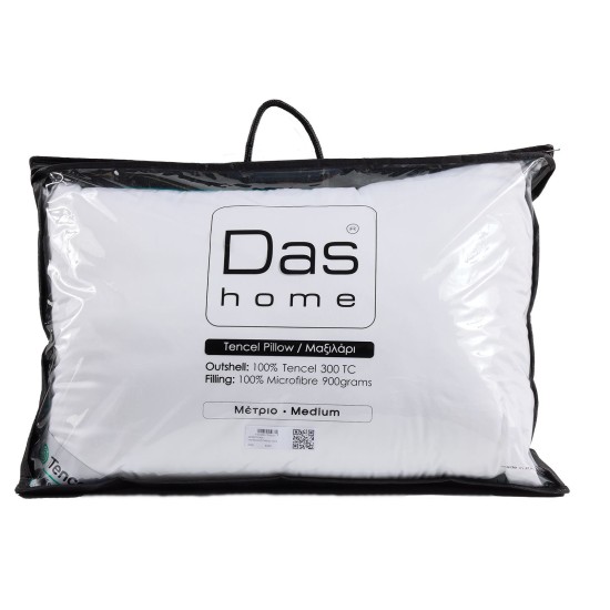 Μαξιλάρι Ύπνου Μέτριο Pillow 1429 Tencel Das Home (50x70) 1Τεμ