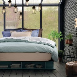 Πανωσέντονο Μονό Best Line Colours 1007 Grey Cotton Das Home (170x260) 1Τεμ