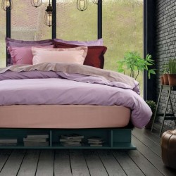 Πανωσέντονο Μονό Best Line Colours 1014 Bordeaux Cotton Das Home (170x260) 1Τεμ