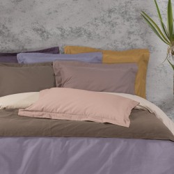 Κατωσέντονο Ημίδιπλο Best Line Colours Ocher 1019 Cotton Das Home (120x200+35) Με Λάστιχο 1Τεμ