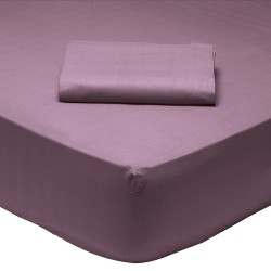 Κατωσέντονο Υπέρδιπλο Best 1010 Purple Cotton Das Home (160x200+35) Με Λάστιχο 1Τεμ