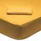 Κατωσέντονο Υπέρδιπλο Best 1019 Mustard Cotton Das Home (160x200+35) Με Λάστιχο 1Τεμ