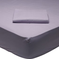 Κατωσέντονο Ημίδιπλο Best Line Colours 1009 Lilac Cotton Das Home (120x200+35) Με Λάστιχο 1Τεμ