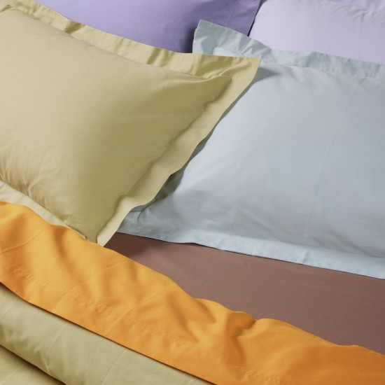 Κατωσέντονο King Size Best 1004 Coffe Brown Cotton Das Home (180x200+35) 1Τεμ