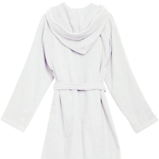 Μπουρνούζι Με Κουκούλα Casual 5900 Artic White Cotton Das Home 1Τεμ