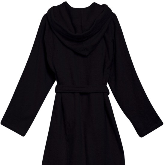 Μπουρνούζι Με Κουκούλα Casual 5910 Black Cotton Das Home 1Τεμ