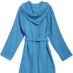 Μπουρνούζι Παιδικό Με Κουκούλα Casual 5908 Light Blue Cotton Das Home 1Τεμ