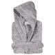 Μπουρνούζι Παιδικό Με Κουκούλα Casual 5902 Medium Grey Cotton Das Home 1Τεμ
