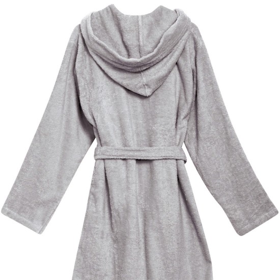 Μπουρνούζι Παιδικό Με Κουκούλα Casual 5902 Medium Grey Cotton Das Home 1Τεμ