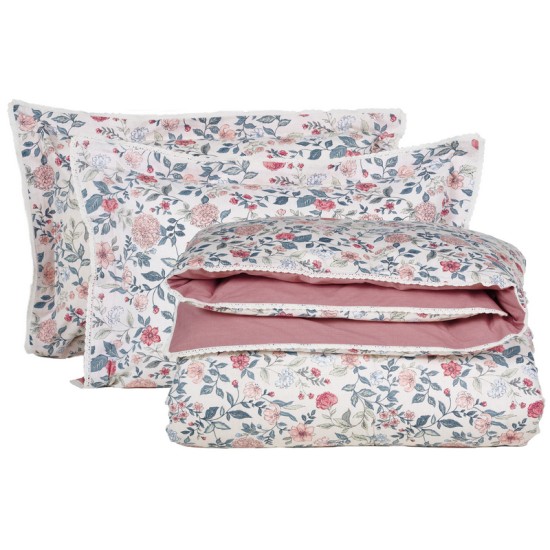 Παπλωματοθήκη Υπέρδιπλη Σετ Prestige 1683 Satin Cotton Das Home (220x240) 3Τεμ