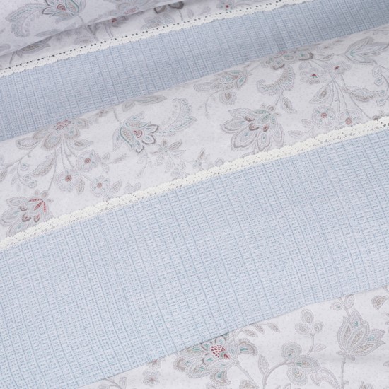 Παπλωματοθήκη Υπέρδιπλη Σετ Prestige 1684 Satin Cotton Das Home (220x240) 3Τεμ