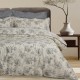 Παπλωματοθήκη Υπέρδιπλη Σετ Prestige 1712 Grey-Ivory Satin Cotton Das Home (220x240) 3Τεμ
