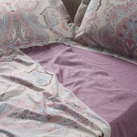 Σεντόνια King Σετ Prestige Prints 1713 Satin 210TC Cotton Das Home (250x270) 4Τεμ