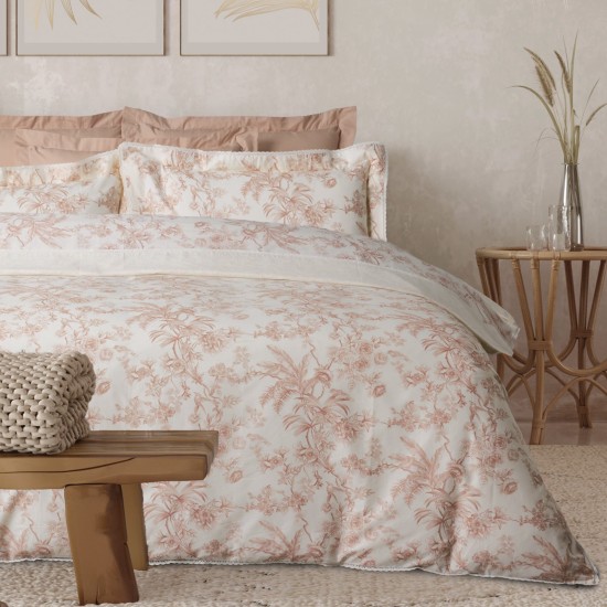Σεντόνια King Σετ Prestige Prints 1717 Satin 210TC Cotton Das Home (250x270) 4Τεμ