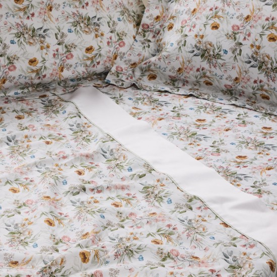Σεντόνια Υπέρδιπλα Σετ Prestige Prints 1722 Satin 210TC Cotton Das Home (240x260) 4Τεμ