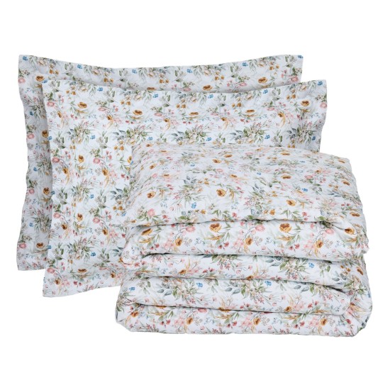 Σεντόνια Υπέρδιπλα Σετ Prestige Prints 1722 Satin 210TC Cotton Das Home (240x260) 4Τεμ