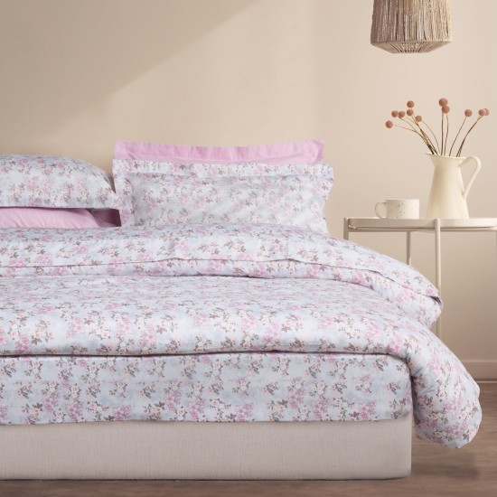 Σεντόνια Υπέρδιπλα Σετ Executive Prints 1724 Satin 310TC Cotton Das Home (240x260) 4Τεμ