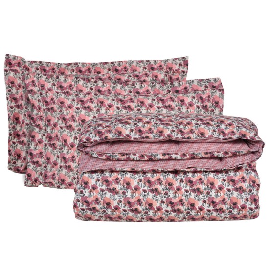 Παπλωματοθήκη Υπέρδιπλη Σετ Casual 5424 Polycotton Das Home (220x240) 3Τεμ