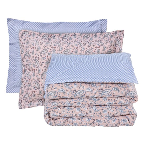 Σεντόνια Μονά Σετ Casual Prints 5427 Das Home (120x200+35 ) Με Λάστιχο 3Τεμ