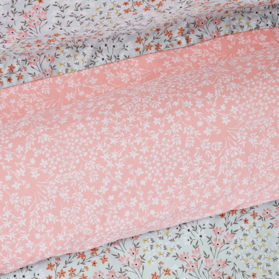 Σεντόνια Μονά Σετ Casual Prints 5428 Das Home (120x200+35 ) Με Λάστιχο 3Τεμ