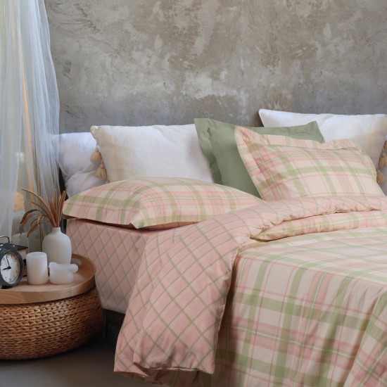 Σεντόνια Υπέρδιπλα Σετ Casual Prints 5443 Das Home (170x200+35 ) Με Λάστιχο 4Τεμ