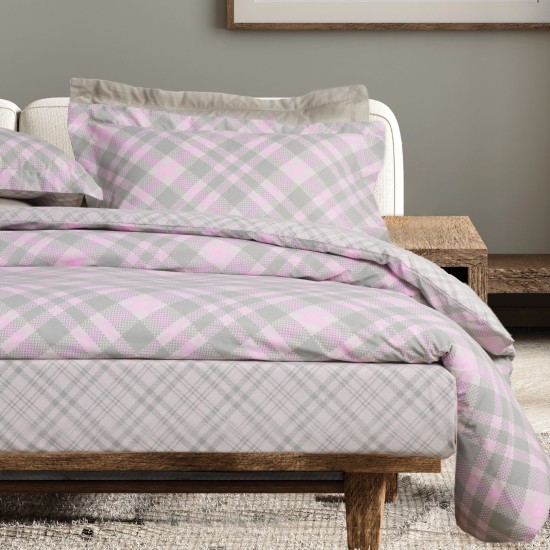 Σεντόνια Υπέρδιπλα Σετ Casual 5436 Mint-Pink Das Home (170x200+35 ) Με Λάστιχο 4Τεμ