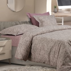 Σεντόνια Μονά Σετ Casual 5438 Grey-Lilac Das Home (120x200+35 ) Με Λάστιχο 3Τεμ