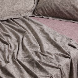 Σεντόνια Μονά Σετ Casual 5438 Grey-Lilac Das Home (120x200+35 ) Με Λάστιχο 3Τεμ