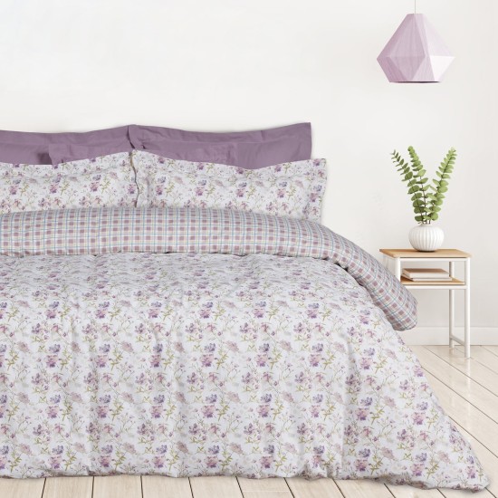 Σεντόνια King Σετ Happy Prints 9675 Cotton Das Home (260x280) 4Τεμ