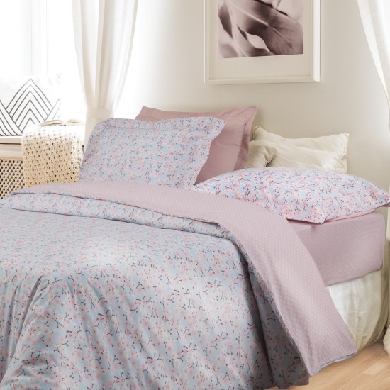 Σεντόνια Μονά Σετ Happy Prints 9695 Cotton Das Home (170x260) 3Τεμ