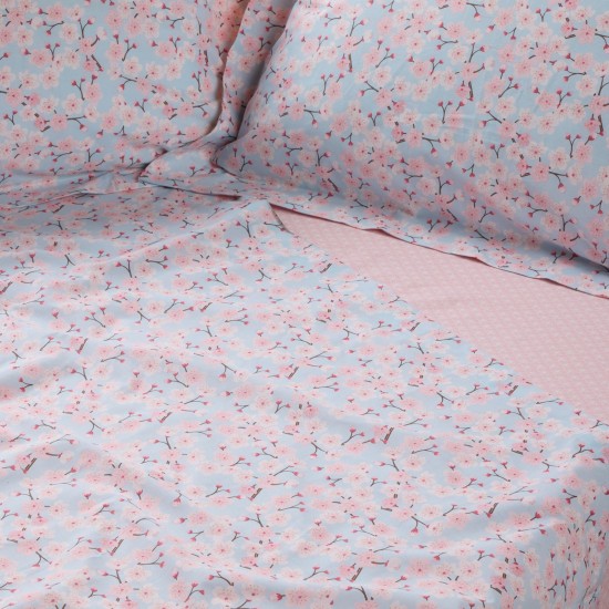 Σεντόνια Μονά Σετ Happy Prints 9695 Cotton Das Home (170x260) 3Τεμ