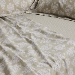Σεντόνια King Σετ Happy 9689 Taupe Cotton Das Home (260x280) 4Τεμ