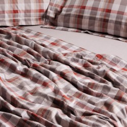 Σεντόνια King Σετ Happy 9690 Taupe Cotton Das Home (260x280) 4Τεμ