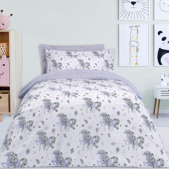 Παπλωματοθήκη Μονή Σετ Kids Line Prints 4838 Das Home (160x240) 2Τεμ
