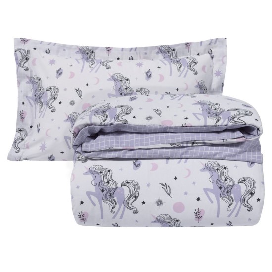 Παπλωματοθήκη Μονή Σετ Kids Line Prints 4838 Das Home (160x240) 2Τεμ