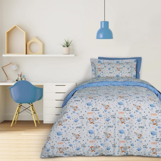 Παπλωματοθήκη Παιδική Μονή Σετ Kids 4912 Cotton Das Home (160x240) 2Τεμ
