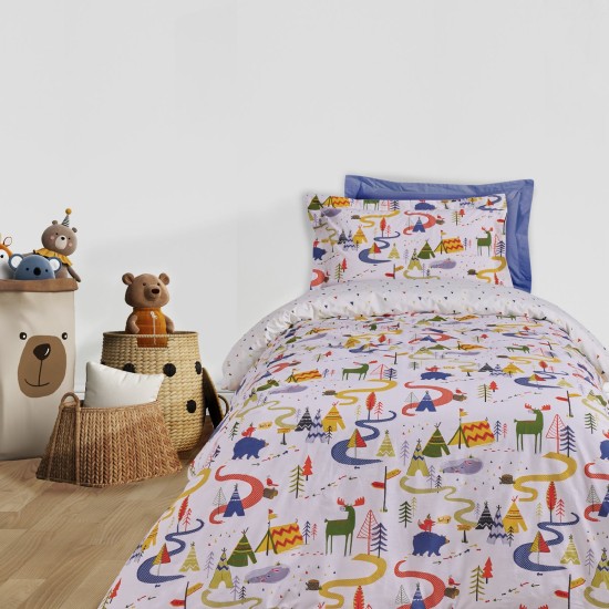 Σεντόνια Μονά Σετ Kids Prints 4927 Das Home (170x260 ) Με Λάστιχο 3Τεμ