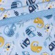 Σεντόνια Μονά Σετ Kids Prints 4935 Cotton Das Home (170x260 ) Με Λάστιχο 3Τεμ