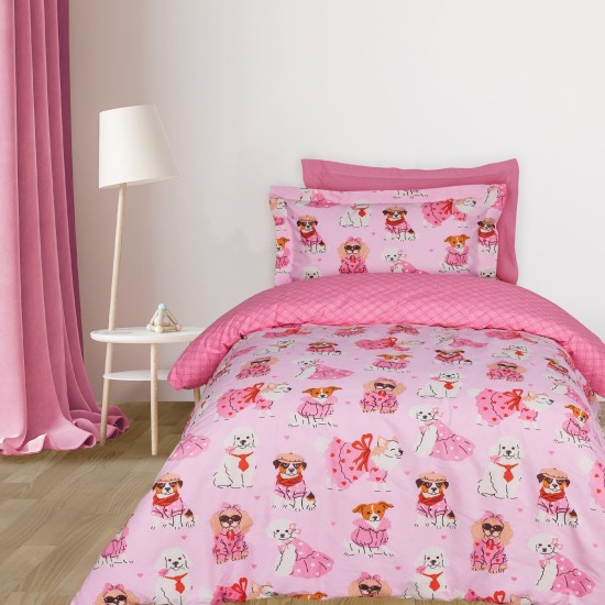 Σεντόνια Παιδικά Μονά Σετ Kids Prints 4938 Cotton Das Home (170x260) 3Τεμ