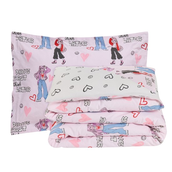 Σεντόνια Παιδικά Μονά Σετ Kids Prints 4940 Cotton Das Home (170x260 ) Με Λάστιχο 3Τεμ