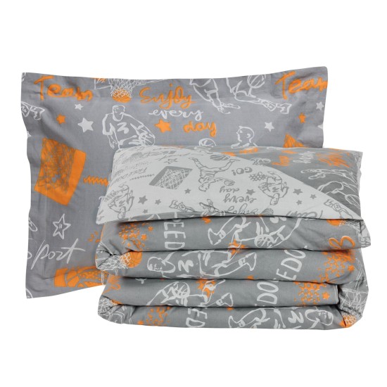 Σεντόνια Παιδικά Μονά Σετ Kids Prints 4941 Cotton Das Home (170x260 ) Με Λάστιχο 3Τεμ