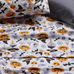 Σεντόνια Παιδικά Μονά Σετ Kids 4967 Grey-Orange Das Home (170x260) 3Τεμ